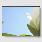 愛する記憶の中で白い牡丹の葬儀ゲストブック ゲストブック (裏面)