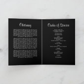 愛する記憶の中で白い鳩の写真葬儀プログラム プログラム (内部)