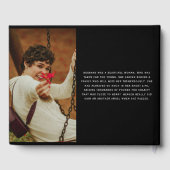 愛する記憶の中で白い鳩トリビュート写真 ゲストブック (裏面)