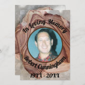 愛する記憶の中で石化された木の写真記念 招待状 (正面/裏面)