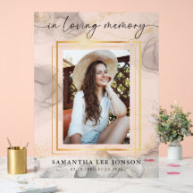 愛する記憶の中で葬儀の写真ウェルカムウォーターカラー