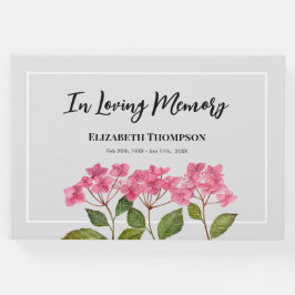 愛する記憶の中で葬儀の水の色アジサイ ゲストブック