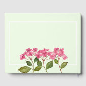 愛する記憶の中で葬儀の水の色アジサイ ゲストブック (裏面)