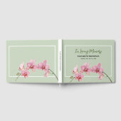 愛する記憶の中で葬儀の水の色アジサイ ゲストブック (全面)