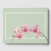 愛する記憶の中で葬儀の水の色アジサイ ゲストブック (裏面)