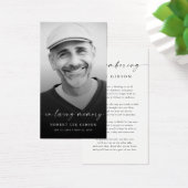 愛する記憶の中で葬儀の記念祈りの言葉カード (デスク)