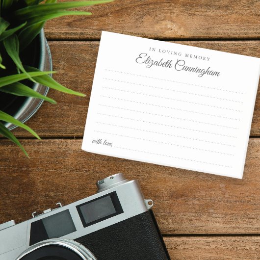 愛する記憶の中で葬儀クラシック共有の記憶 ポストイット