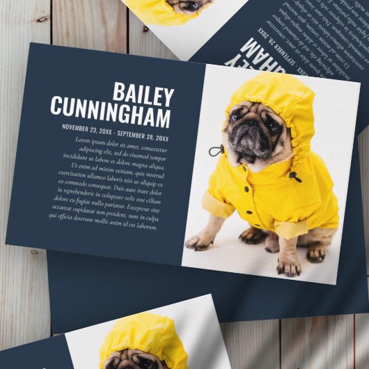 愛する記憶の中で葬儀メモペットの写真カード 名刺