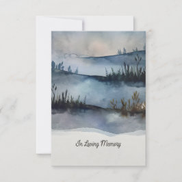 愛する記憶の中で葬儀招待状手作り 出欠カード