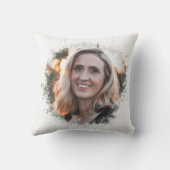 愛する記憶の中で蝶の写真トリビュート クッション (裏面)