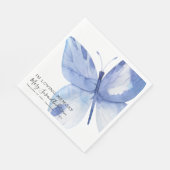 愛する記憶の中で蝶の葬儀メモリアル目覚め スタンダードランチョンナプキン (角)