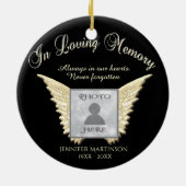 愛する記憶の中で記念撮影 セラミックオーナメント (裏面)