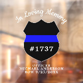 愛する記憶の中で警察官のメモリアルバッジ ウィンドウサイン (シート2)