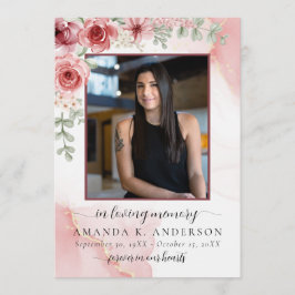 愛する記憶の中で赤面赤い花葬儀 プログラム