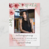 愛する記憶の中で赤面赤い花葬儀 プログラム (正面)