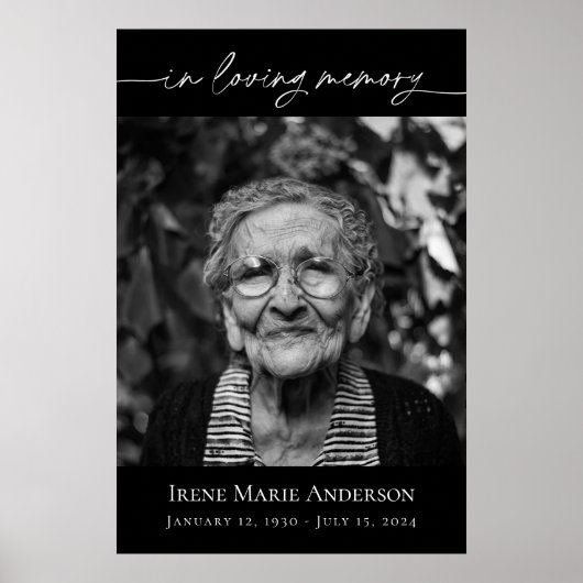 愛する記憶の中で追悼写真の献上品 ポスター (正面)