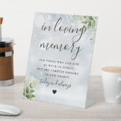 愛する記憶の中で追悼冬の緑結婚園 台座サイン (インサイチュ)