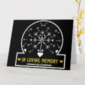 愛する記憶の中で風にタンポポ カード (黄色い花)