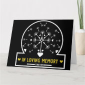 愛する記憶の中で風にタンポポ カード (正面)