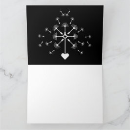 愛する記憶の中で風にタンポポ カード