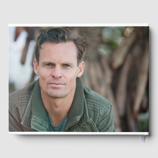 愛する記憶の中で黒と白のメモリアル葬儀 ゲストブック (裏面)