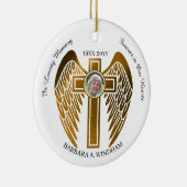 愛する記憶の中で2 Photo Keepsake Cross with Wings セラミックオーナメント (右)
