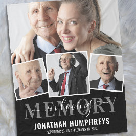 愛する記憶の中で4写真記念 フリースブランケット