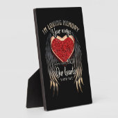 愛する記憶の中で あなたの翼は準備されていた フォトプラーク (側面)