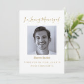 愛する記憶の中で、エレガントな結婚式の看板 招待状 (スタンド正面)