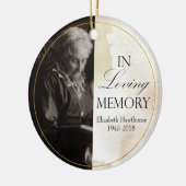 「愛する記憶の中で」カスタムフォトメモリアル セラミックオーナメント (左)