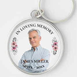 愛する記憶の中で。フォトキーチェーンのパーソナライズ キーホルダー