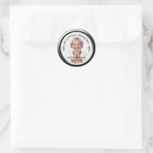 愛する記憶の中で。フォトシールのパーソナライズ ラウンドシール (バッグ)