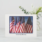 愛する記憶の中で，メモリアル・サービス，アメリカ国旗 招待状 (スタンド正面)