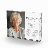 「愛する記憶の中で」メモリアル，名前，写真 フォトブロック (右)