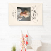 「愛する記憶の中で！」 メモリアル、名前、写真 横断幕 (インサイチュ)