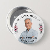 愛する記憶の中で。写真の個人用設定ボタン 缶バッジ (正面&裏面)