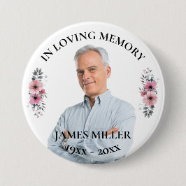 愛する記憶の中で。写真の個人用設定ボタン 缶バッジ