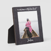 愛する記憶の中で - 最高の友達 犬の追悼 フォトプラーク (正面)