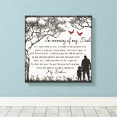 愛する記憶の中で/父 キャンバスプリント (インサイチュ (ウッドフロア))