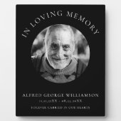 愛する記憶の中で 現代風 シンプル フォト メモリアル フォトプラーク (正面)