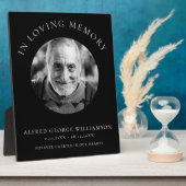 愛する記憶の中で 現代風 シンプル フォト メモリアル フォトプラーク (側面)