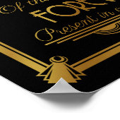 愛する記憶の中でART DECoのキャンドルが燃えています ポスター (角)