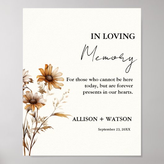 愛する記憶の中のワイルドフラワーの結婚徴候は永遠である ポスター (正面)