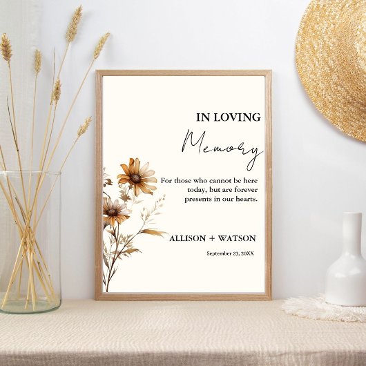 愛する記憶の中のワイルドフラワーの結婚徴候は永遠である ポスター