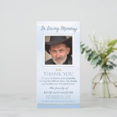 愛する記憶の中の平和なスカイブルーサンキューカード サンキューカード (スタンド正面)