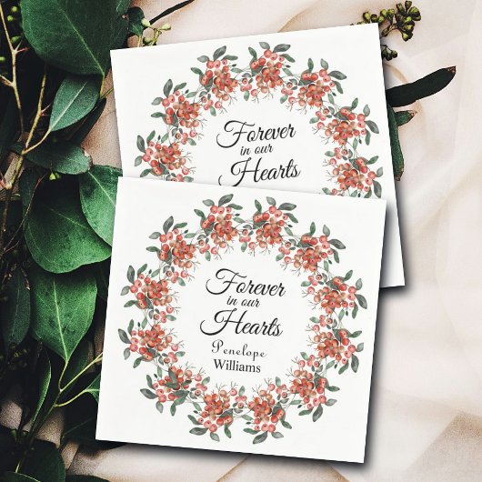 愛する記憶の中の森林の果実 スタンダードカクテルナプキン