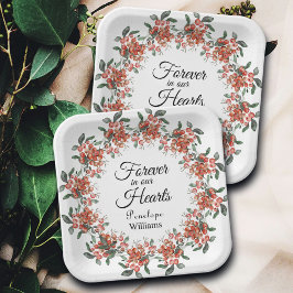 愛する記憶の中の森林の果実 ペーパープレート