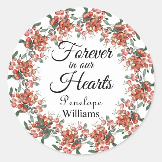 愛する記憶の中の森林の果実 ラウンドシール (正面)