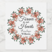 愛する記憶の中の森林の果実 ワインラベル (シングルラベル)