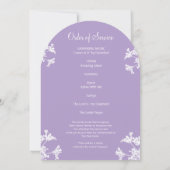 愛する記憶の中の白い野花の葬儀カード 招待状 (裏面)